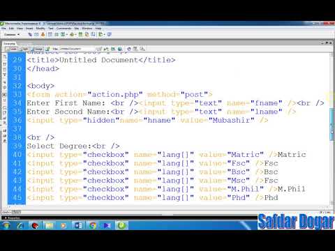 Beginner PHP Tutorial 48 How Same Page form data validation in php Urdu Hindi