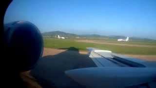 preview picture of video 'Landing Tupolev Tu-154 Air Koryo Pyongyang North Korea with full reverse'