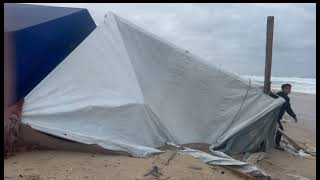 خيمتنا غرقت 😱 الحمد لله على كل حال 🤲