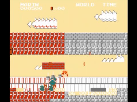 Super Mario Bros (NES): 25 Game Genie codes enabled at the same time