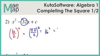 KutaSoftware: Algebra 1- Completing The Square Part 1