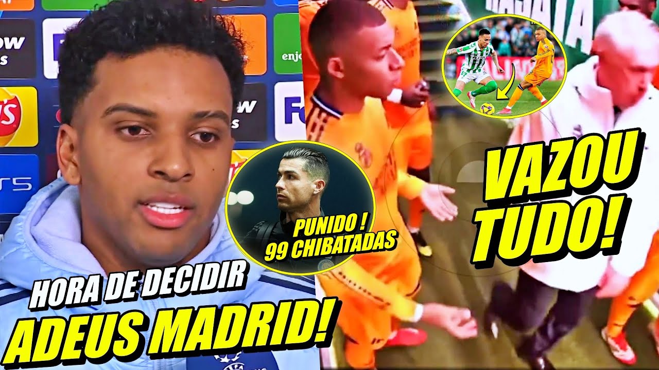 ABSURDO !! VAZA TRETA NO REAL ! RODRYGO DANDO ADEUS | CR7 PUNIDO E MAIS