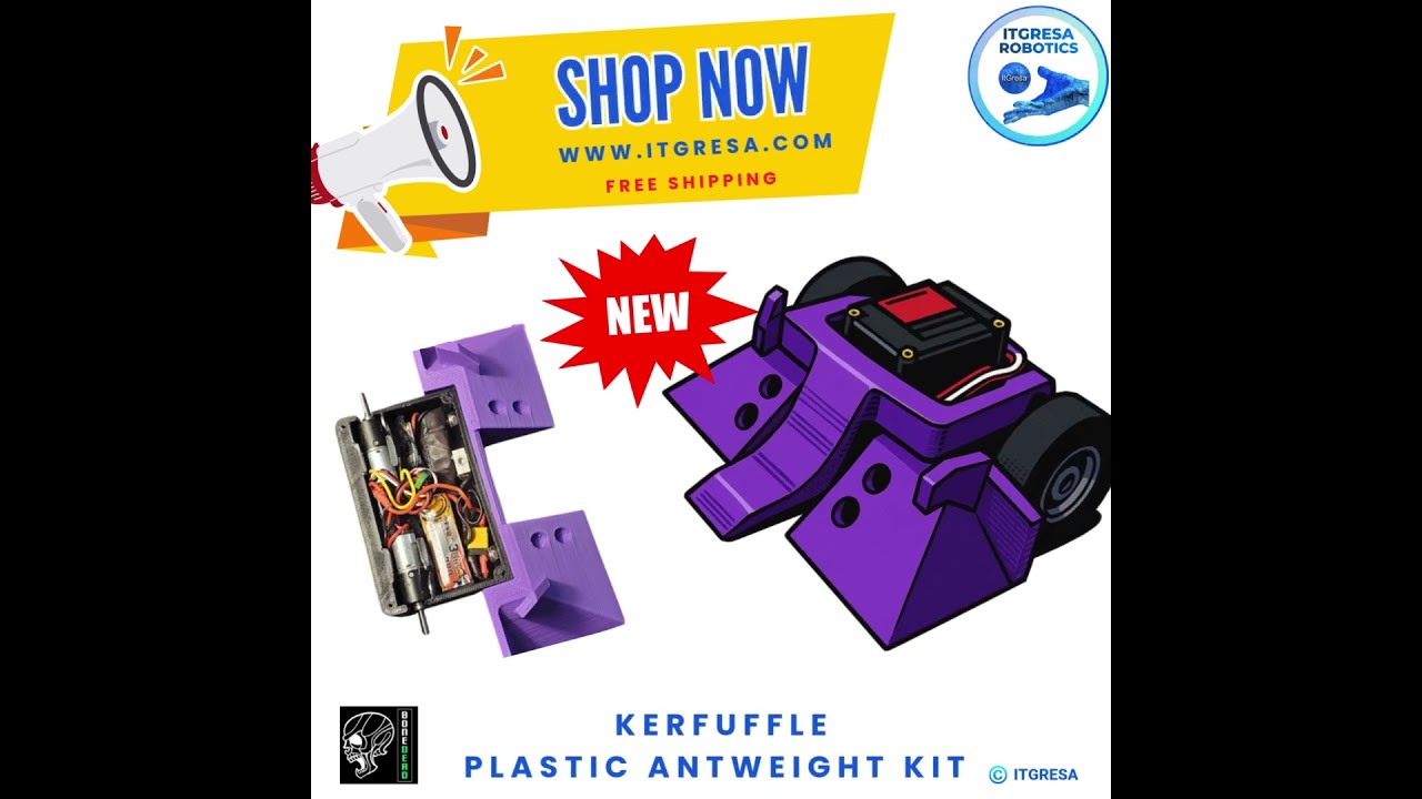 ✨ Meet Kerfuffle – the 1lb Combat Robot Kit.