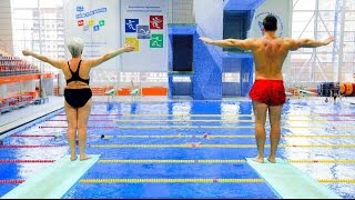 БАБУШКА ЧЕМПИОН ПРОТИВ КАЧКА / ПРЫЖКИ В ВОДУ
