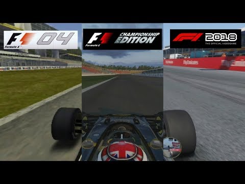 F1 2018 vs F1 Championship Edition vs F1 04 - Lotus 72 Hotlap Comparison