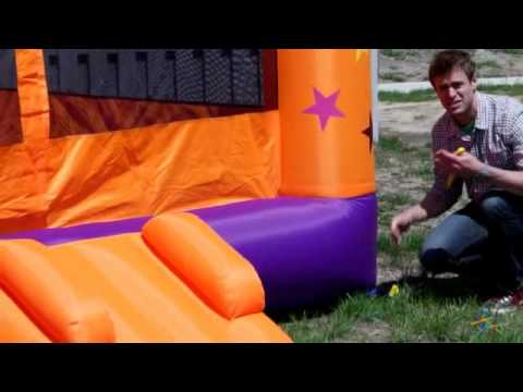 Blast Zone Superstar Party Moonwalk Bounce House - Product Review Video