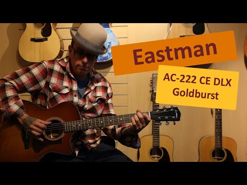 Eastman AC222CE-DLX-GB Acoustic Electric Guitar w/Case 2025 - Goldburst image 12