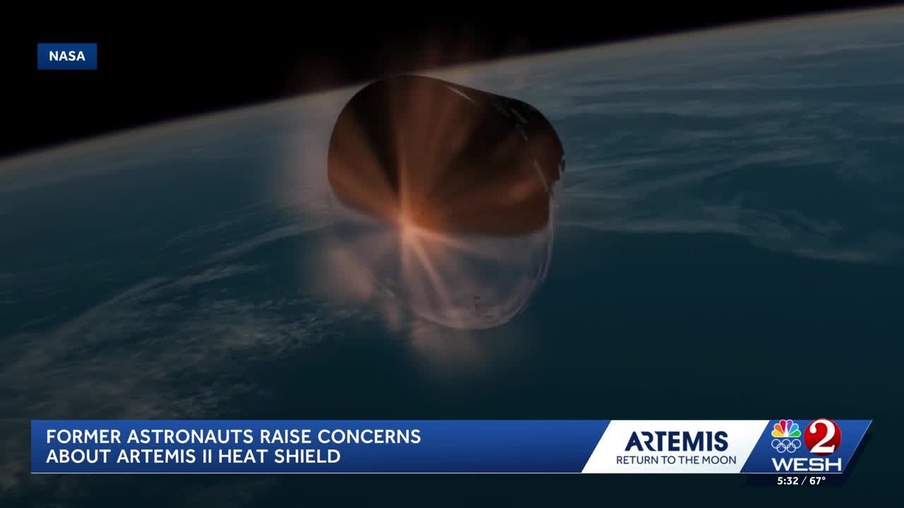 Former astronauts raise concerns about Artemis II heat shield