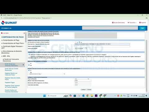 Emitir recibo por honorarios electrónicos SUNAT 2025