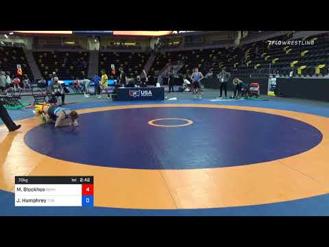 70 Kg Consolation - Michael Blockhus, Gopher Wrestling Club - RTC Vs Jordin Humphrey, Titan Mercur