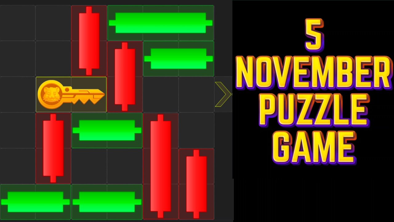 5 November Hamster Kombat Daily Puzzle Solved | Hamster Kombat Mini Game #hamstercombat #minigame