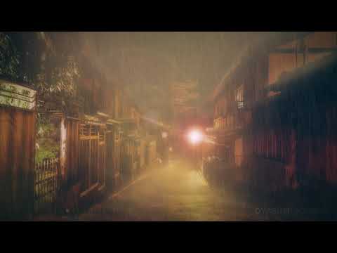 Relaxing Heavy Rain Sounds in Kyoto, JAPAN - 8 Hours