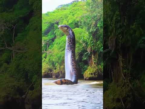 SCARY: Giant snake senses our presence #snake #anaconda #snakevideo #amazon #jungle #giantsnake