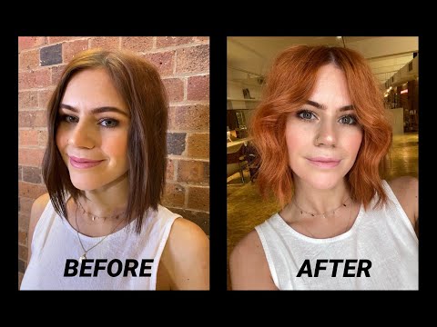 Brunette to Copper Hair Colour Transformation | RIXON...