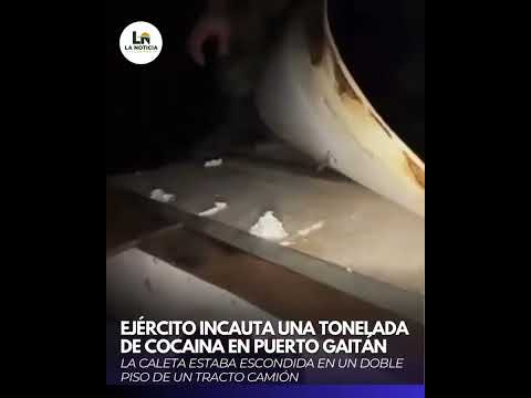 🚨 ¡CAYÓ UNA TONELADA! El millonario cargamento que el Ejército descubrió oculto en pto gaitan