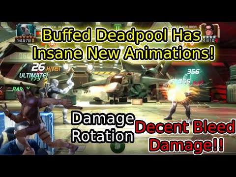 Reworked Deadpool X Force Has Amazing New Animations! Decent Bleed Damage! Best Damage Rotation|MCOC