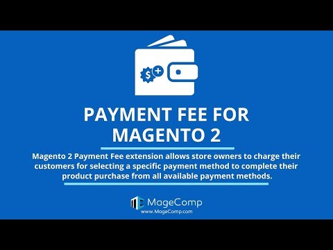 Magento 2 Payment Fee, Payment Surcharge for Magento 2