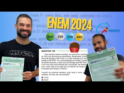 QUESTION 158 - GREEN NOTEBOOK | MATHEMATICS ENEM 2024