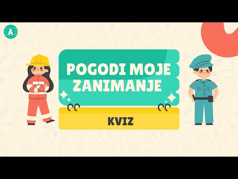 Kviz za decu - ZANIMANJA 👩‍🚀👩‍🏫👨‍🍳