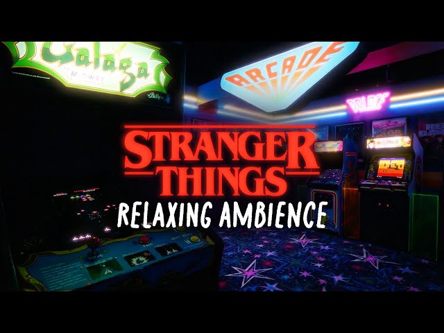 Vídeo relacionado con Stranger Things Palace Arcade Luces de Navidad Camiseta sin Mangas