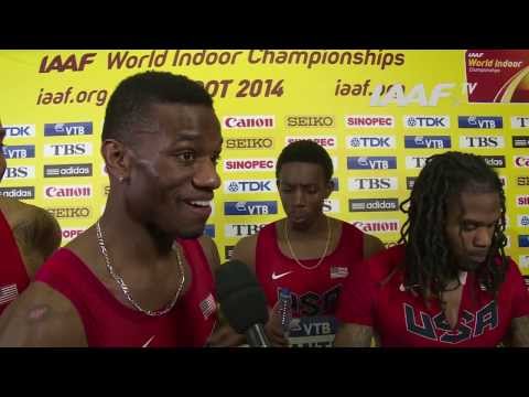 Sopot 2014 - USA Relay Team - Gold WIR - World Indoor Championships