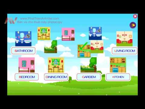 5 Tuổi - Pre Starter 2 | Unit 13: My house | Gọi tên các phòng trong ngôi nhà của bạn bằng Tiếng Anh