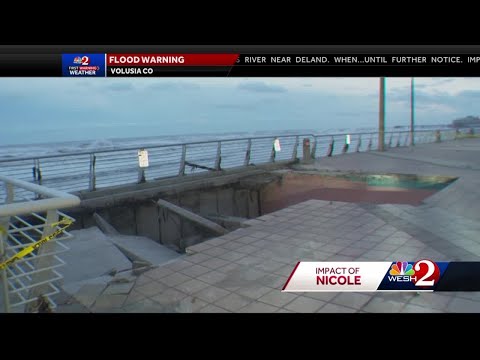 Daytona Beach boardwalk sustains damage in Nicole