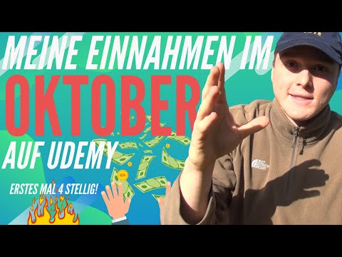 Meine Einnahmen im Oktober auf Udemy