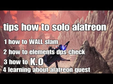Alatreon simple tips Lv1  ( How to solo for beginer ) MHW iceborne