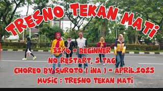 Download lagu Tresno Tekan Mati#linedance#beginner #choreo by Suroto ( INA ) - April 2025#demo by Suroto & friends mp3