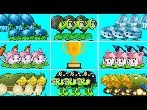 Tournament 16 Best Plants in PVZ 1 vs PVZ 2 Battlez - Who Will WIn? - Plant vs Plant