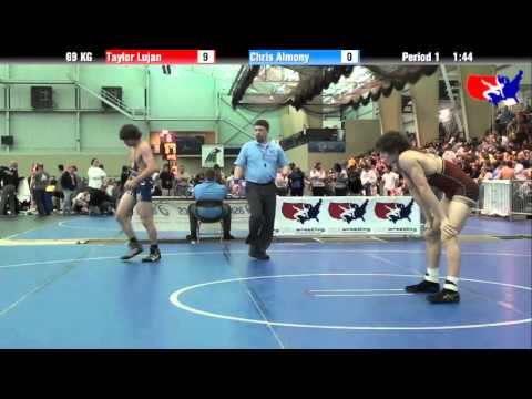 Taylor Lujan vs. Chris Almony at 2013 FILA Cadet Nationals - FS