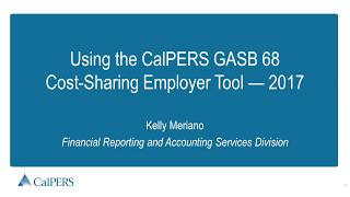 Governmental Accounting Standards Board (GASB) - CalPERS