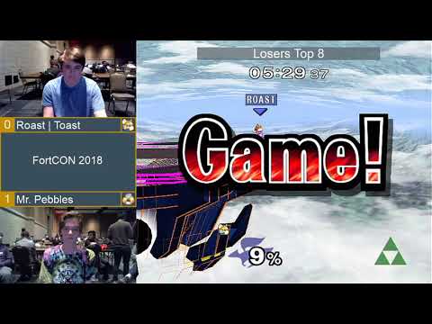 FortCON 2018 - Losers Top 8 - (Fox) Roast | Toast vs Mr. Pebbles (Sheik)