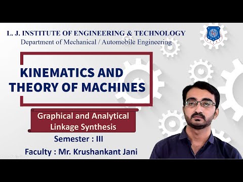 Lecture 36 Graphical and Analytical Linkage Synthesis I Graphical synthasis by relative pole method