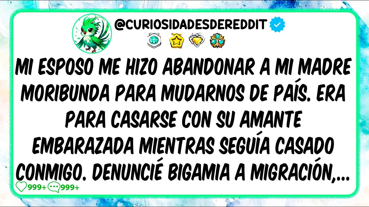 Mi ESPOSO me hizo Abandonar a mi madre MORIBUNDA para ...