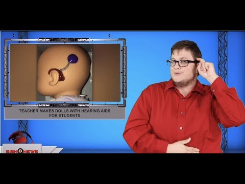 Teacher makes dolls with hearing aids for students (ASL - 10.4.19)
