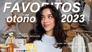 FAVORITOS DE OTOÑO 2023 | Mis must have: maquillaje, ropa, accesorios skincare, pelo... *early fall*