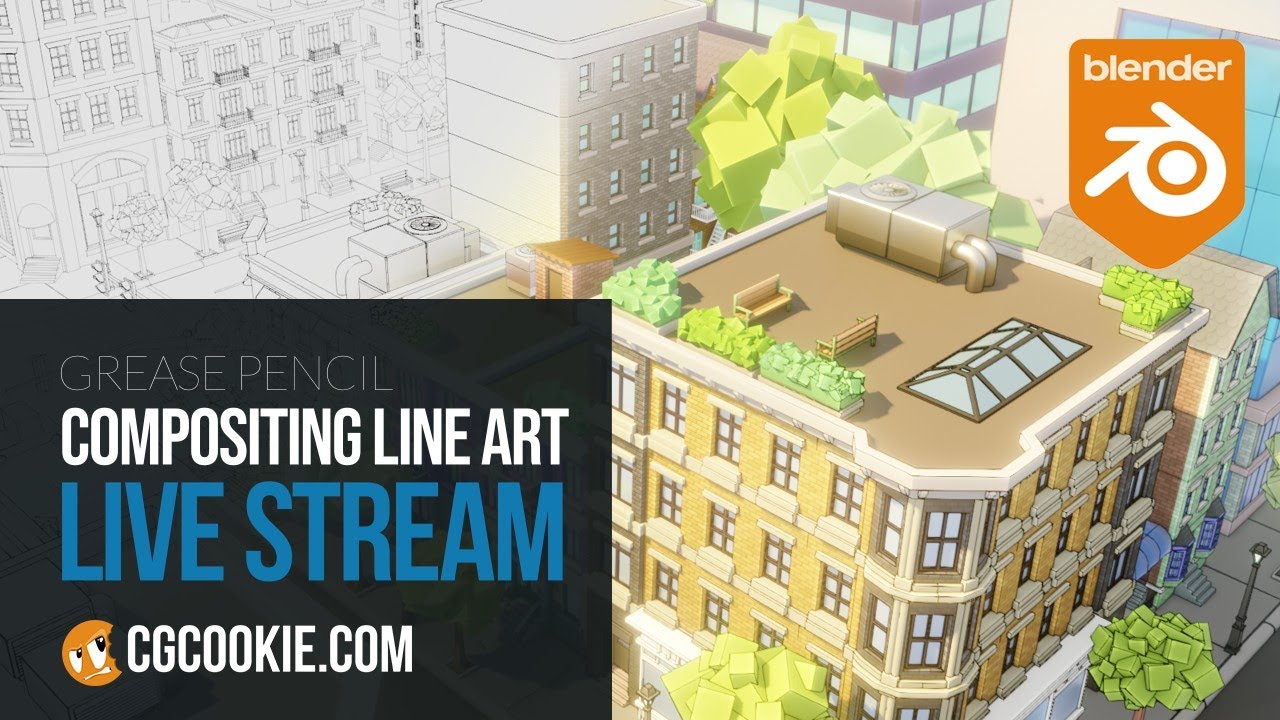 Compositing Lineart - This week with Grease Pencil