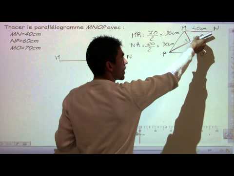 comment construire un rectangle a partir d'une diagonale