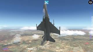 X Plane 11 F16 Fighting Falcon VS Mig21 Fishbed's & Mig29 Falcrum's
