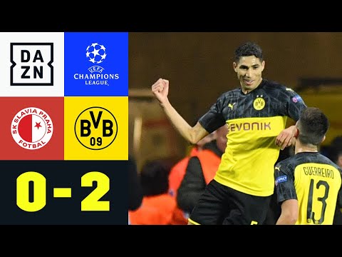 Doppelpacker Hakimi zum Pflichtsieg: Slavia Prag - Dortmund 0:2 | UEFA Champions League | DAZN