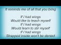 Simple Minds - If I Had Wings Lyrics