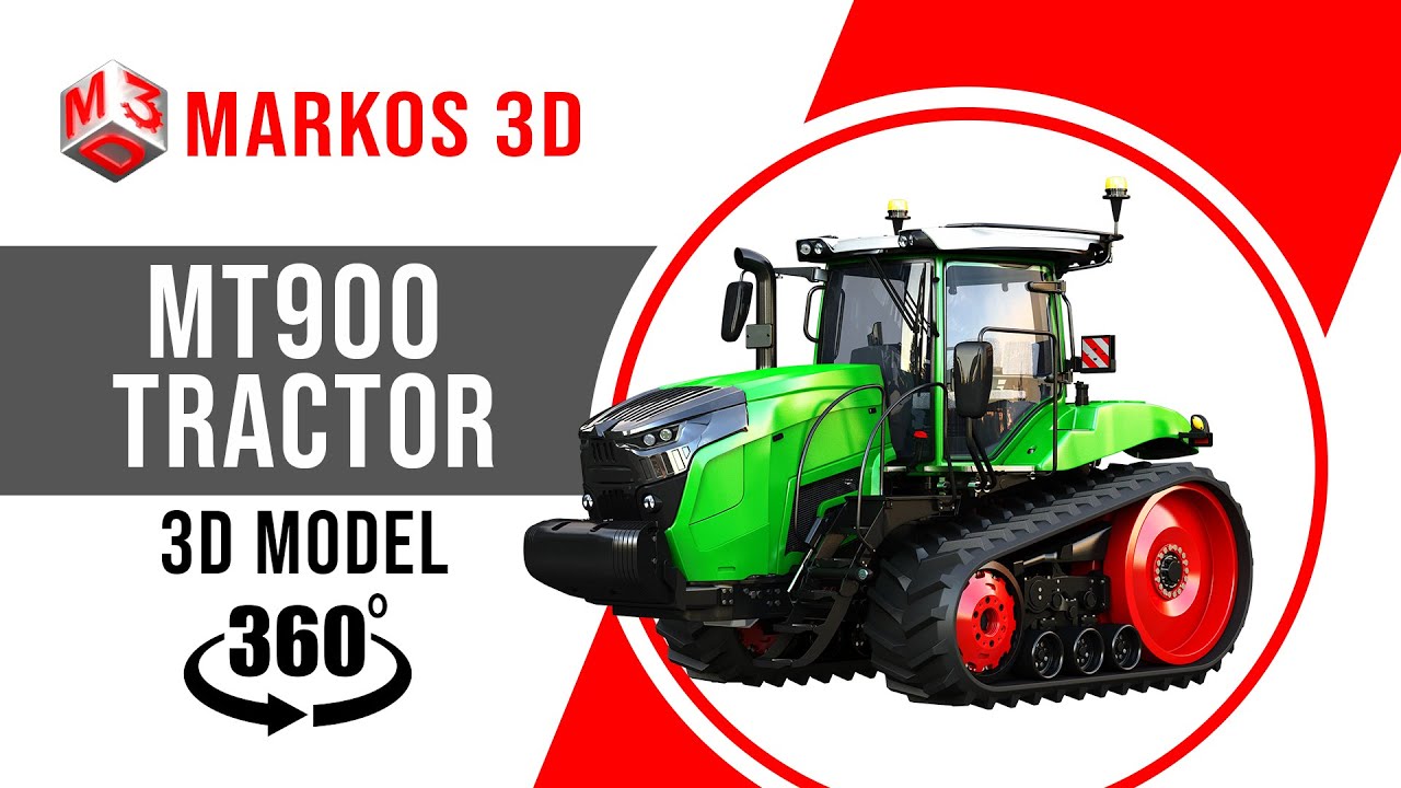 Trattore MT900 Modello 3D