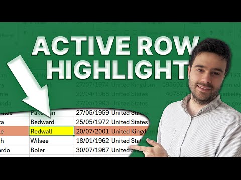 How to Highlight Cells and Rows in Excel with Dynamic Formatting