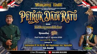 Download lagu #LIVE Wayang Kulit Dalang Ki Daryono Klelur - Petruk Dadi Ratu | BT Gareng Tralala mp3