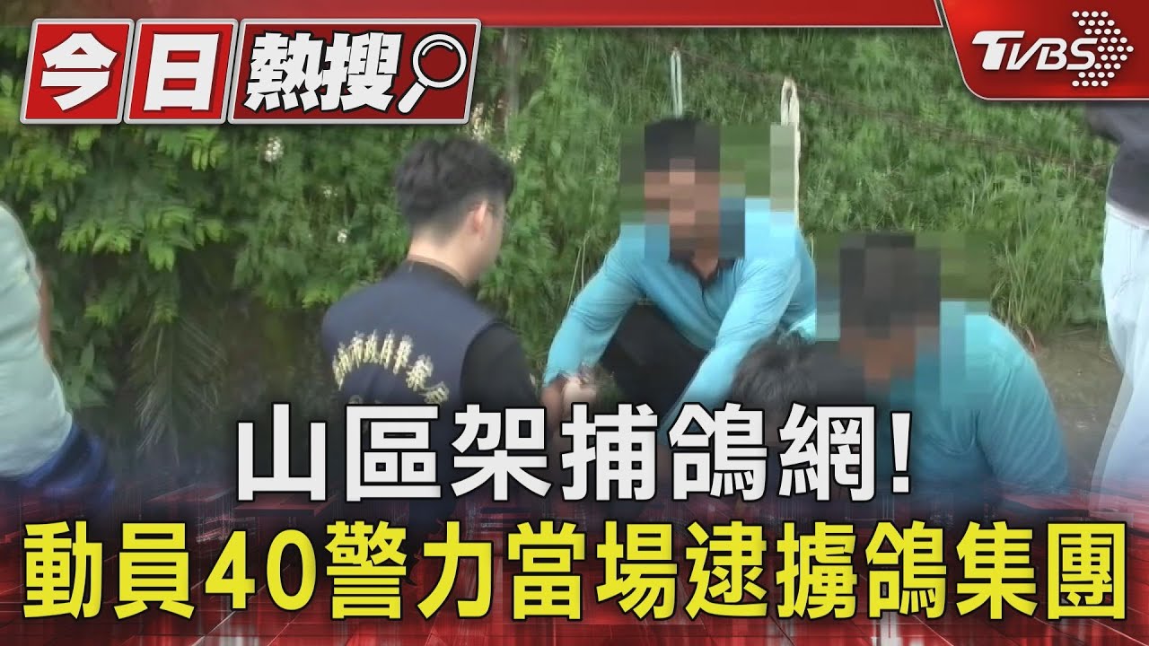 山區架捕鴿網!動員40警力當場逮擄鴿勒贖集團