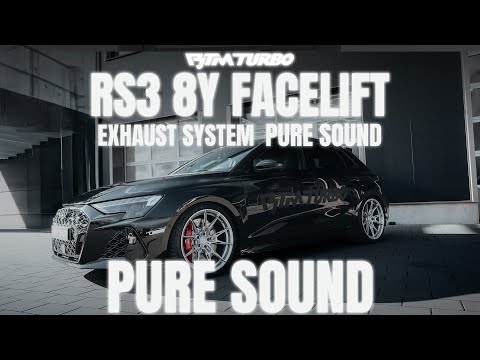 Pure Sound - RS3 8Y Facefilt with BTM Exhaust and BTM 5 inch Open Carbon Intake