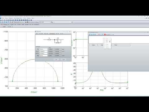 EIS fitting  equivalent circuit fitting