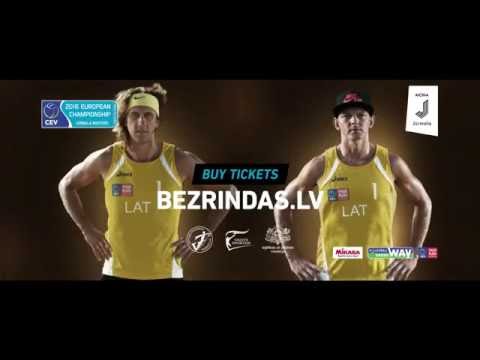 2016 CEV Beach Volleyball European Championship Jurmala Masters - Promo video